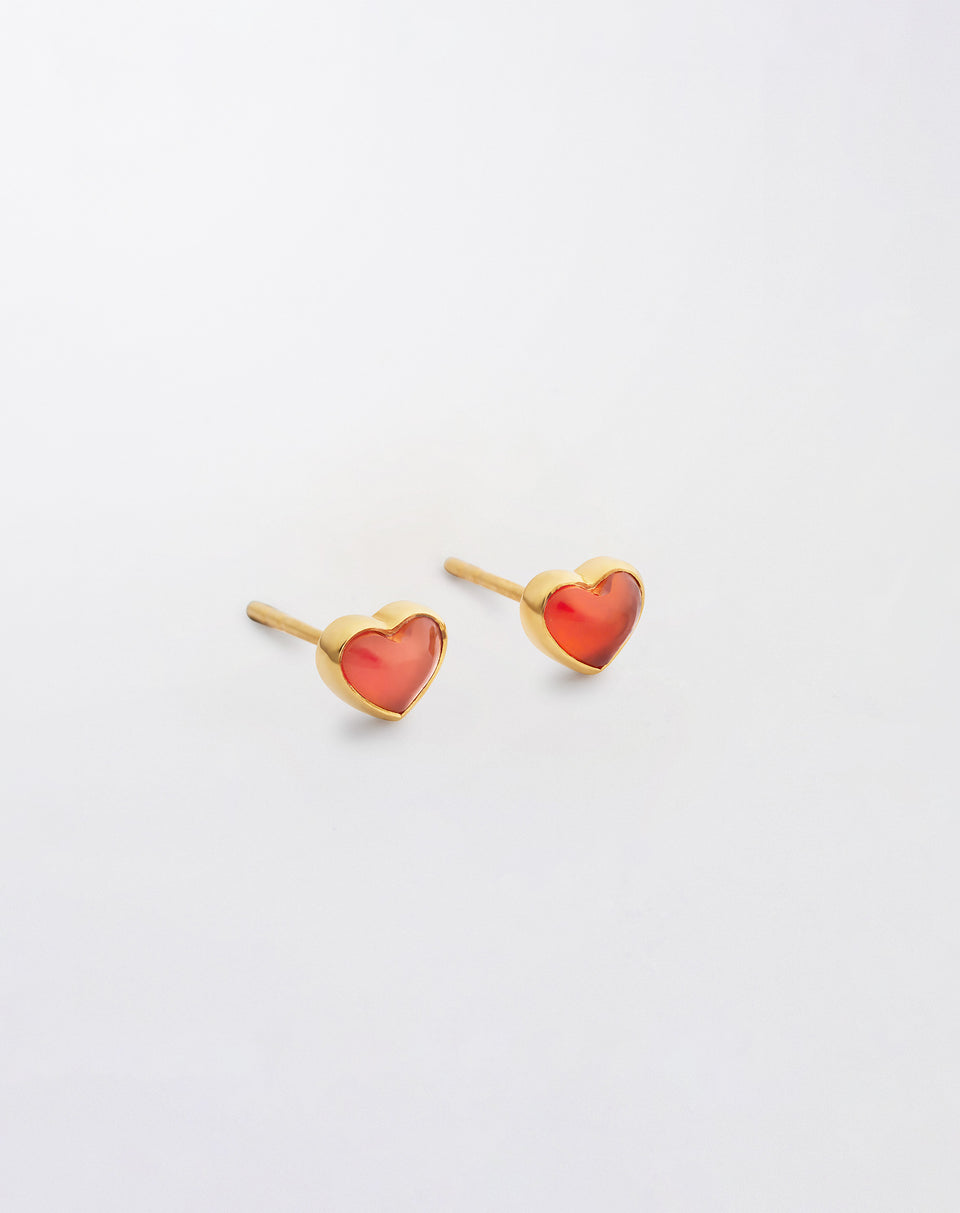 La La Love Stud Earrings Gold