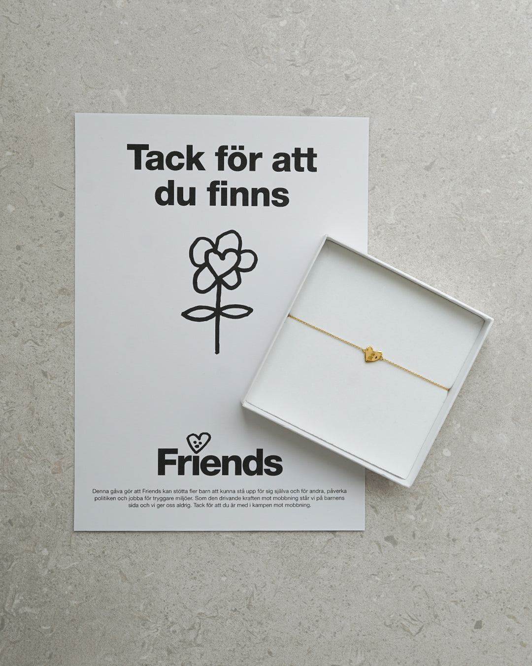 Friends Bracelet Gold & Donation