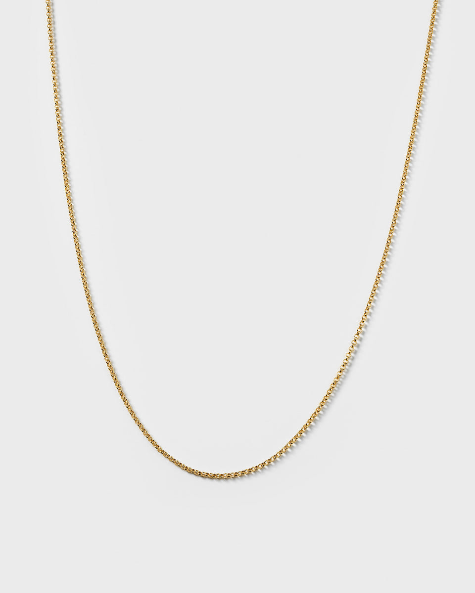 Beloved Long Rolo Chain Gold