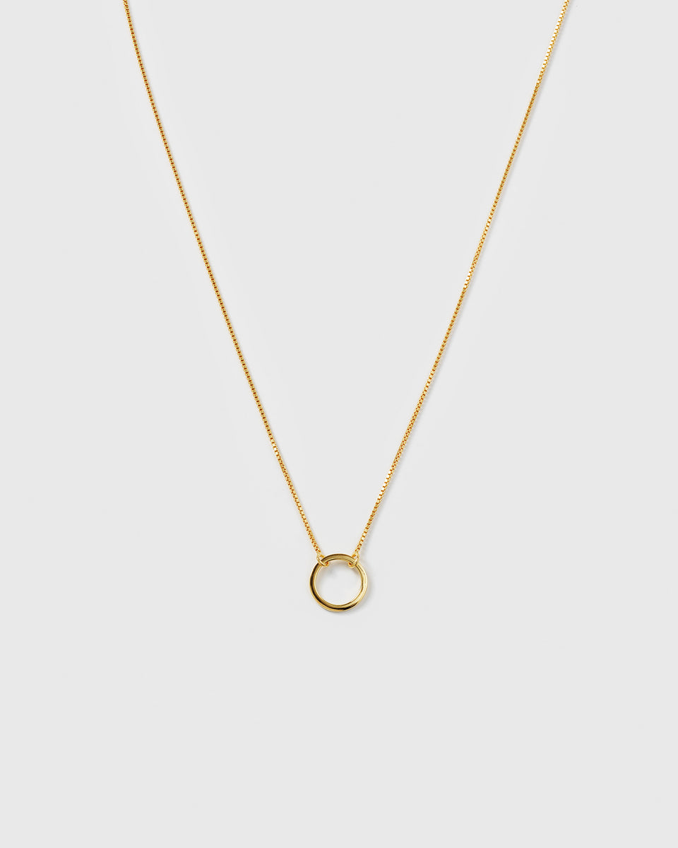 Minimalistica Ring Necklace Gold