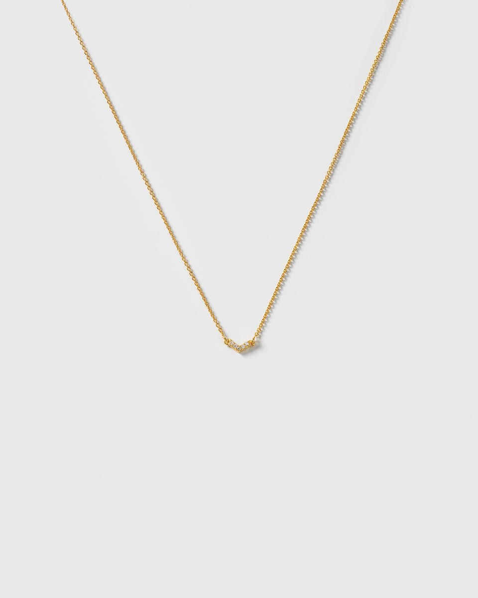 Mini Arrow Necklace Gold