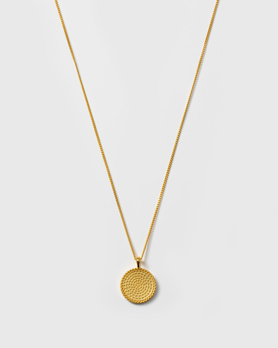 Lucky Coin Heal Necklace Gold