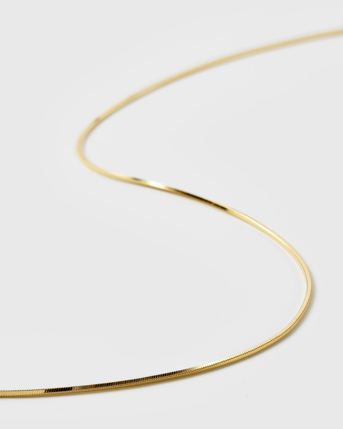 Sheer Mirror Necklace Gold