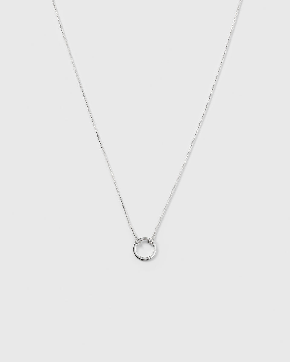 Minimalistica Ring Necklace Silver