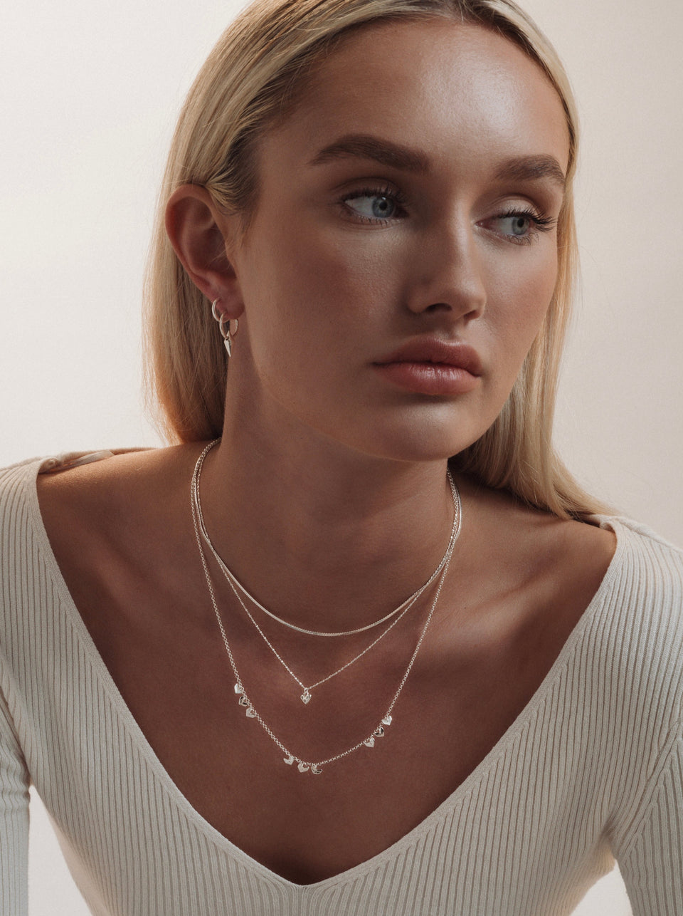 Layers Bianca Necklace Silver