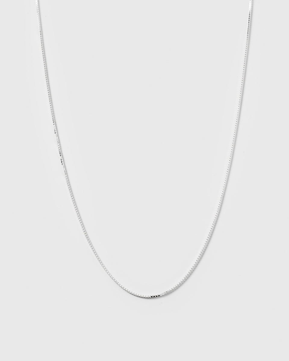 Beloved Long Box Chain Silver