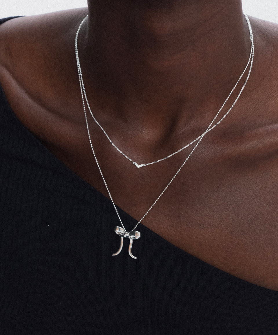 Mini Arrow Necklace Silver