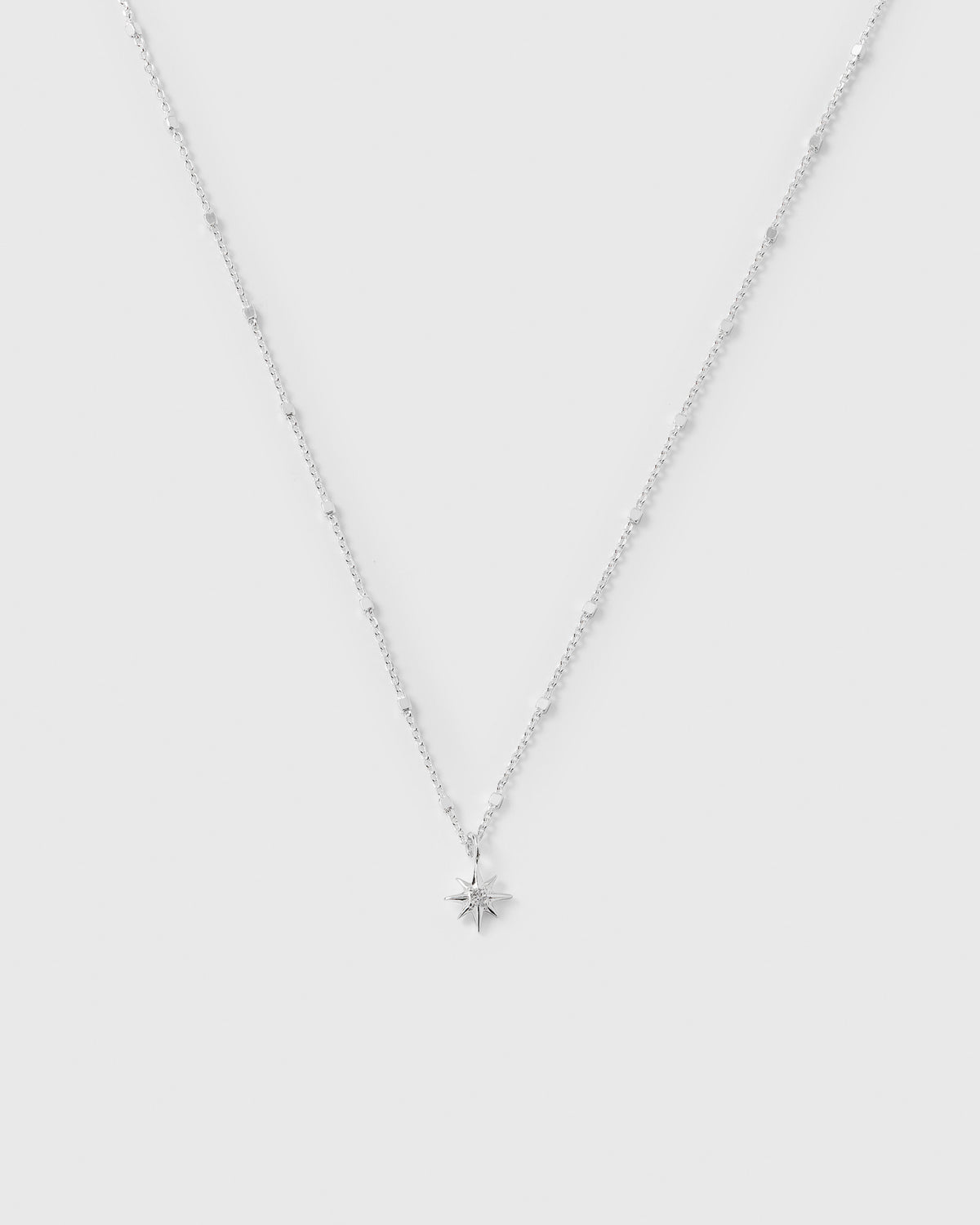 North Star Necklace Silver