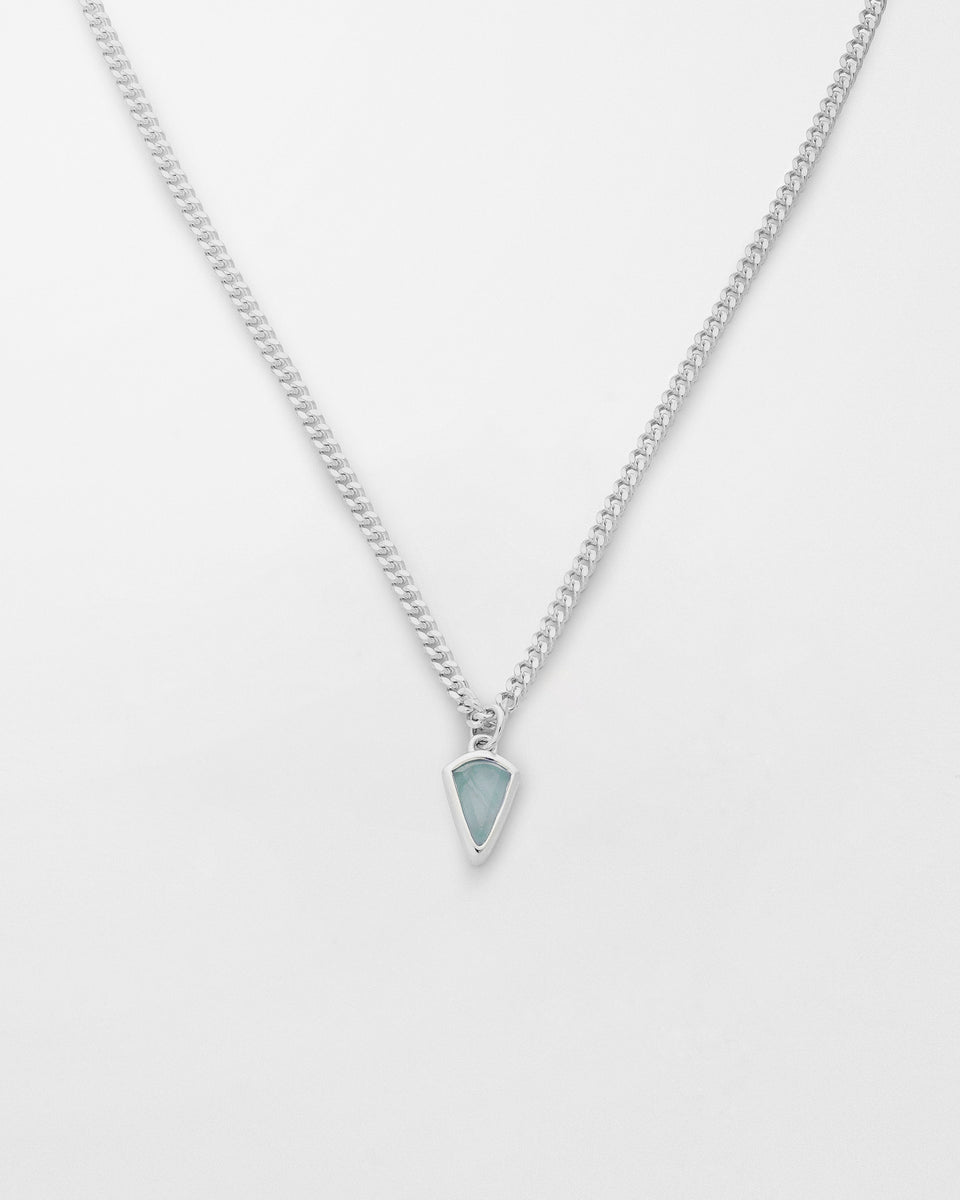 Twinkle Necklace Silver Aquamarine