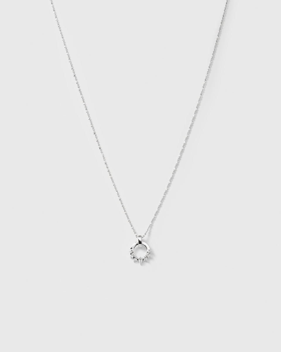 Uma Circle Necklace Silver