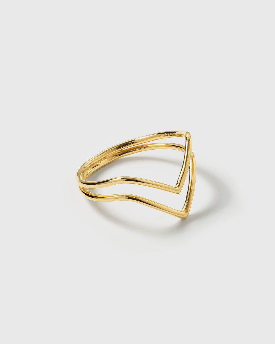 Tiny Arrow Ring Gold