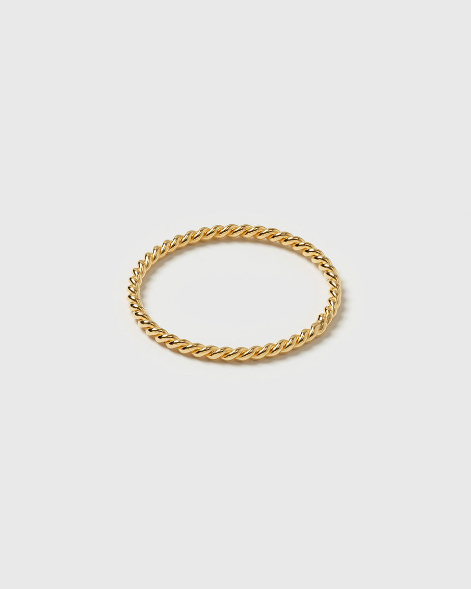 Tiny Twisted Ring Gold
