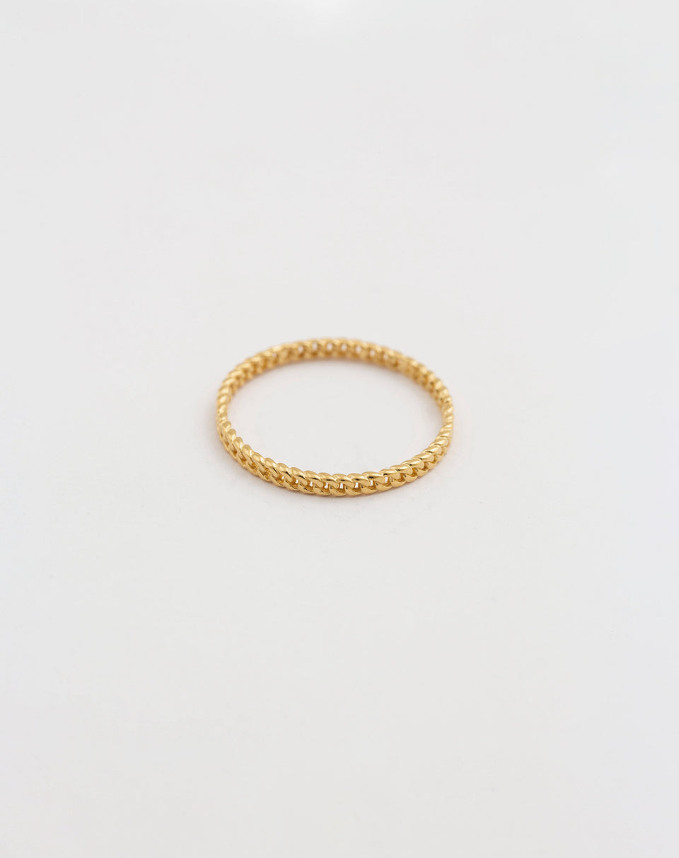 Tiny Chain Ring Gold