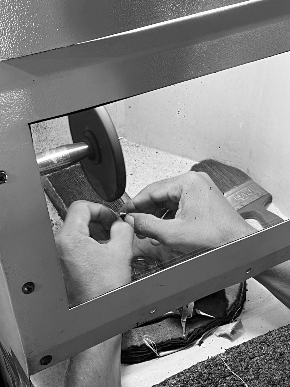 All our jewelry is handmade and made from 100% recycled sterling silver.