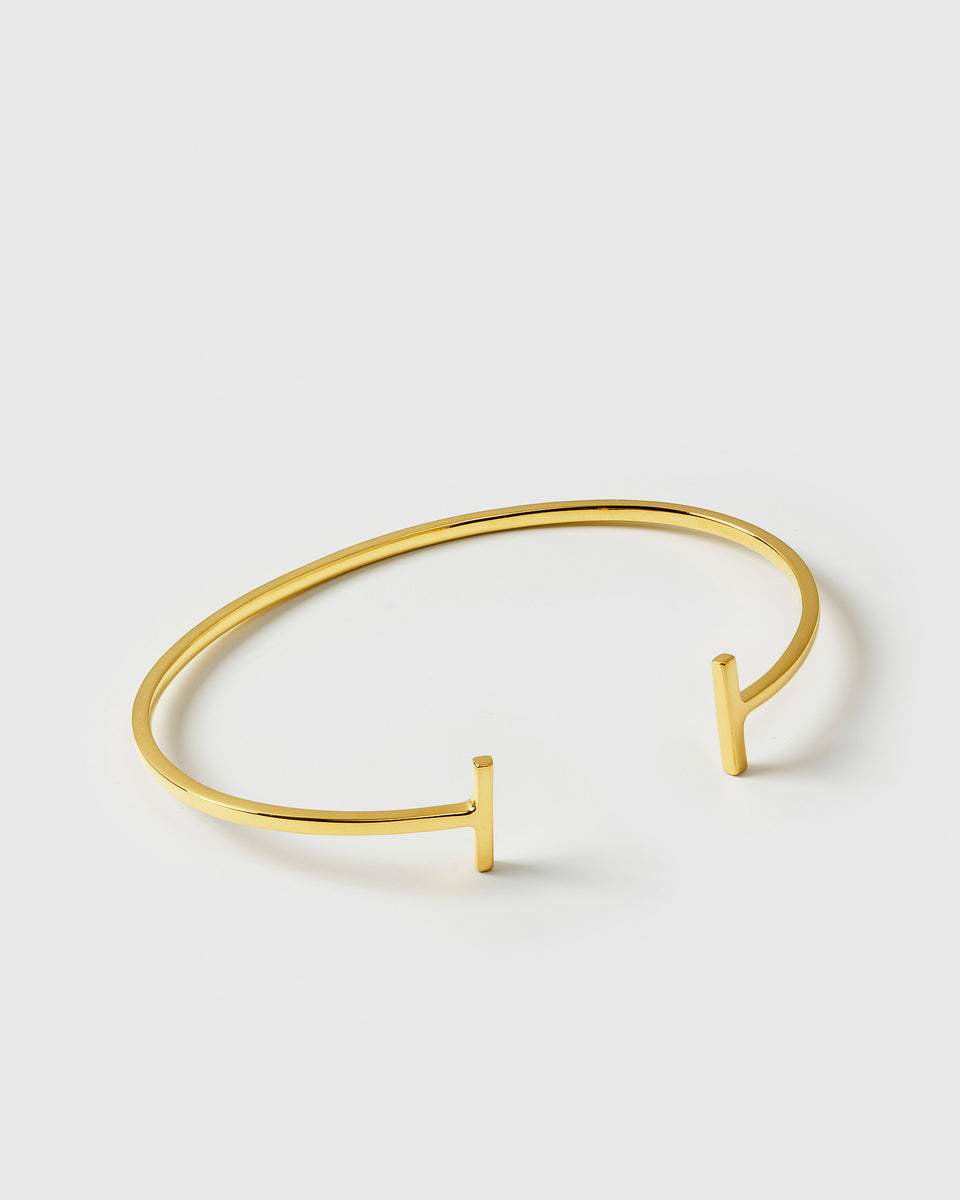 Strict Bar Bangle Gold