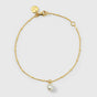Treasure Single Pearl Bracelet Gold