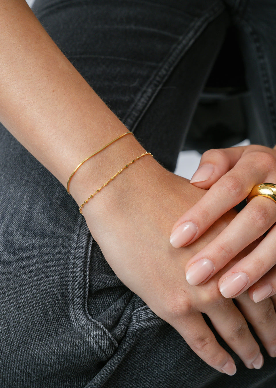 Sheer Station Bracelet Gold