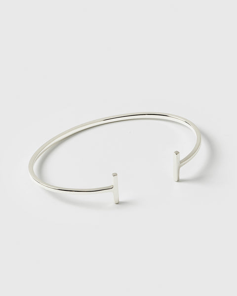 Strict Bar Bangle Silver