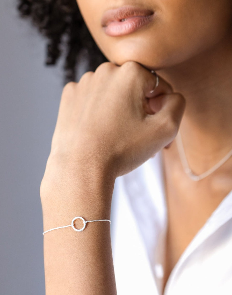 Minimalistica Ring Bracelet Silver