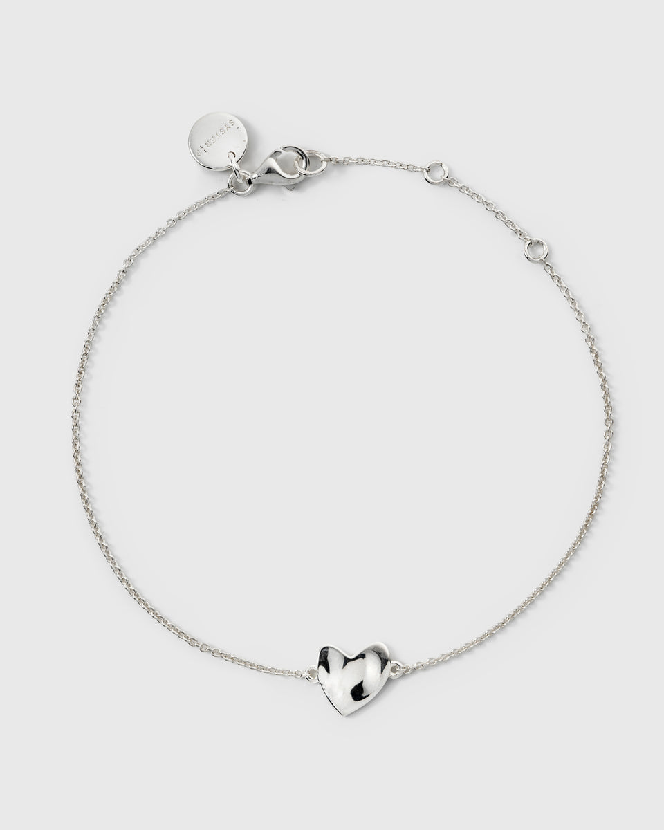 Friends Heart Bracelet Silver