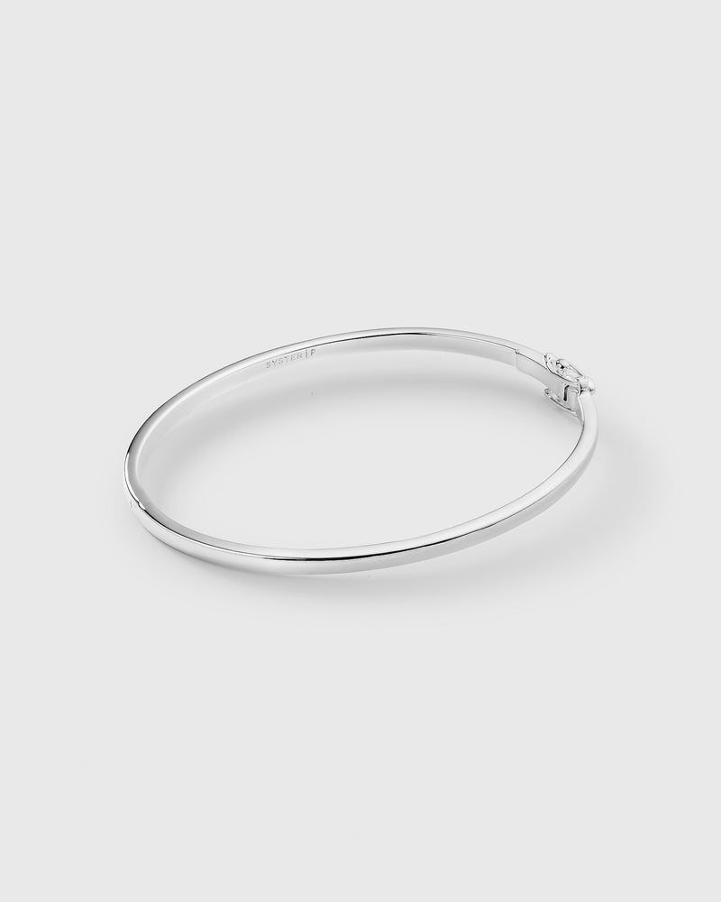 Cavelle Plain Bangle Silver