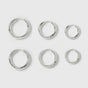 Beloved Fat Hoops Set Silver