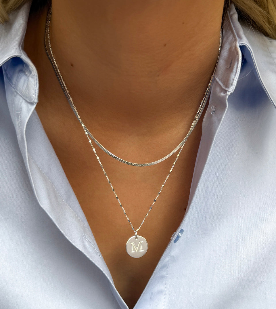 Beloved Big Letter Silver