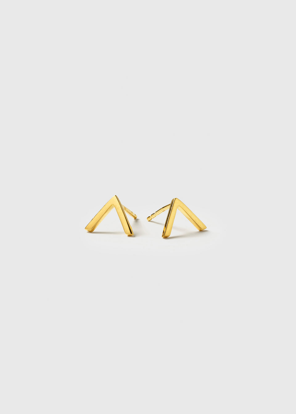 Strict V Earrings Gold