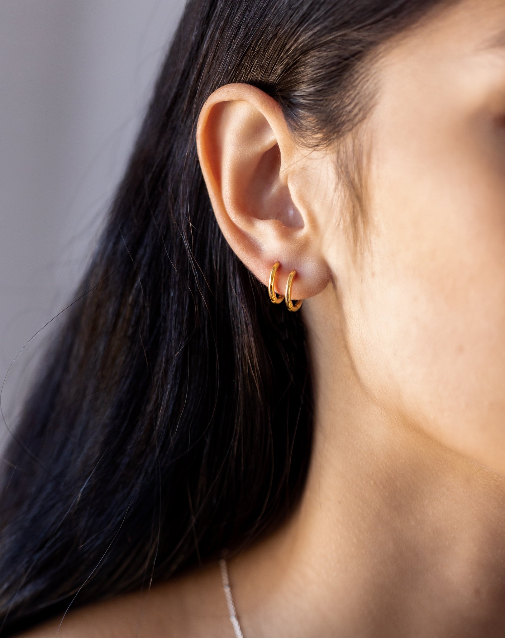 Beloved Fat Small Hoops Gold - Classic hoop earrings from Syster P
