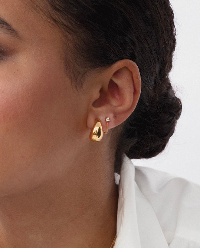 Minimalistica Solo Nova Earrings Gold