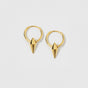 Harvey Small Spike Hoops Gold