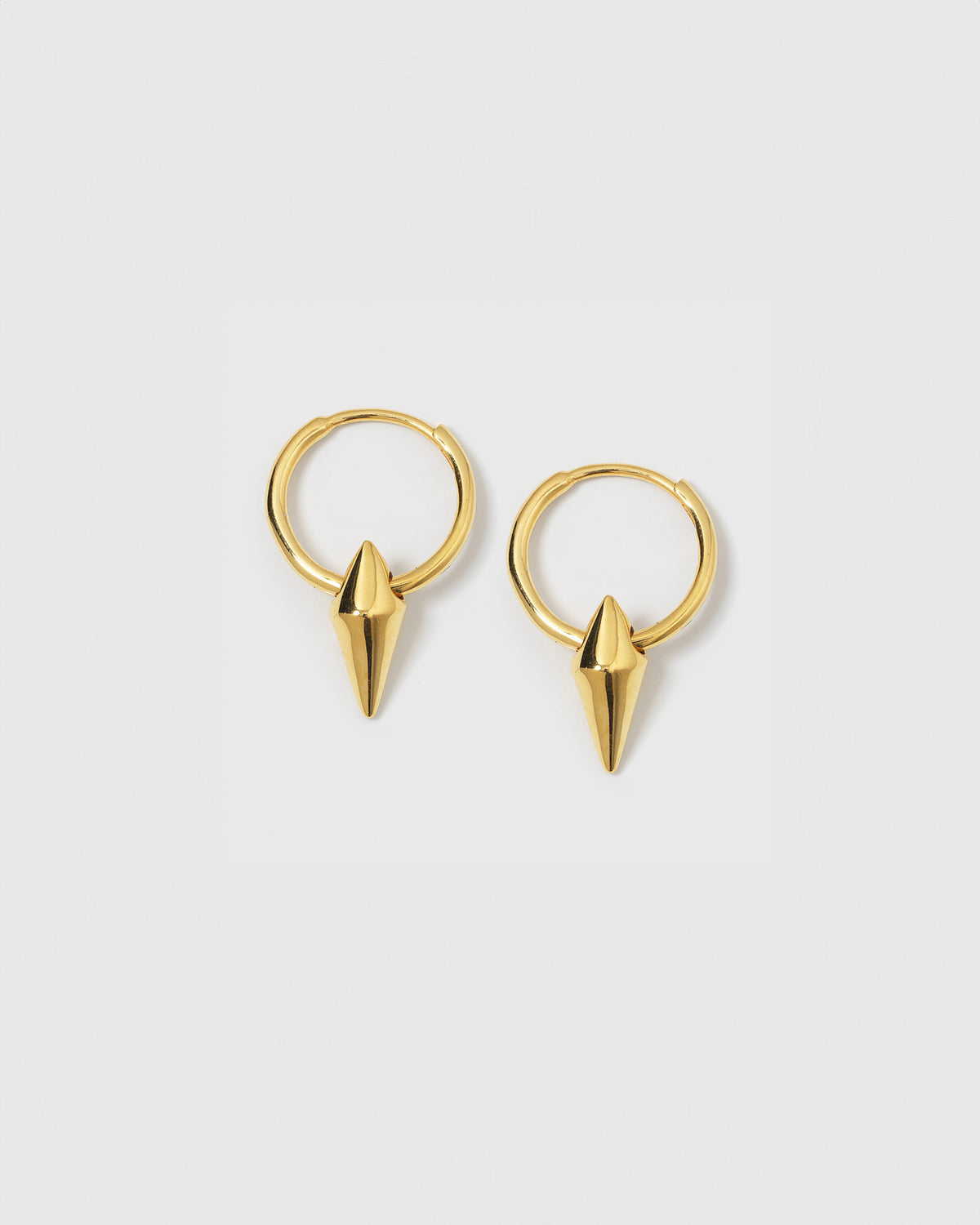 Harvey Small Spike Hoops Gold