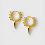 Harvey Heavy Spike Hoops Gold