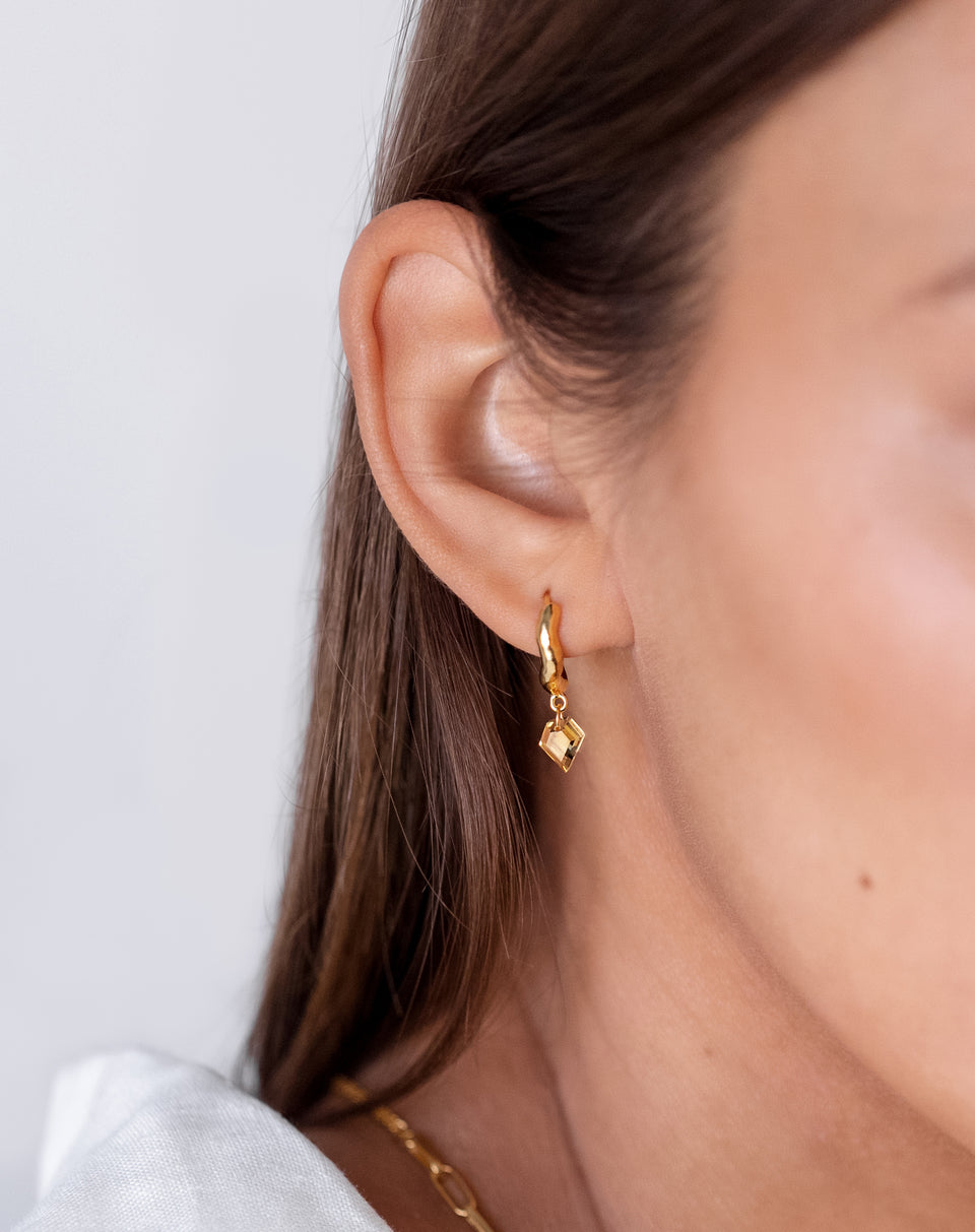 Diamona Earrings Gold