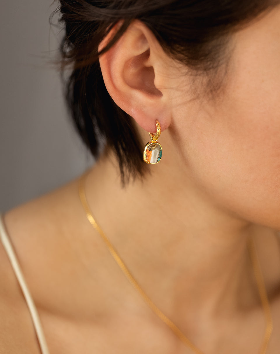 Melting Earrings Gold