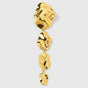 Moulded Long Single Earring Gold