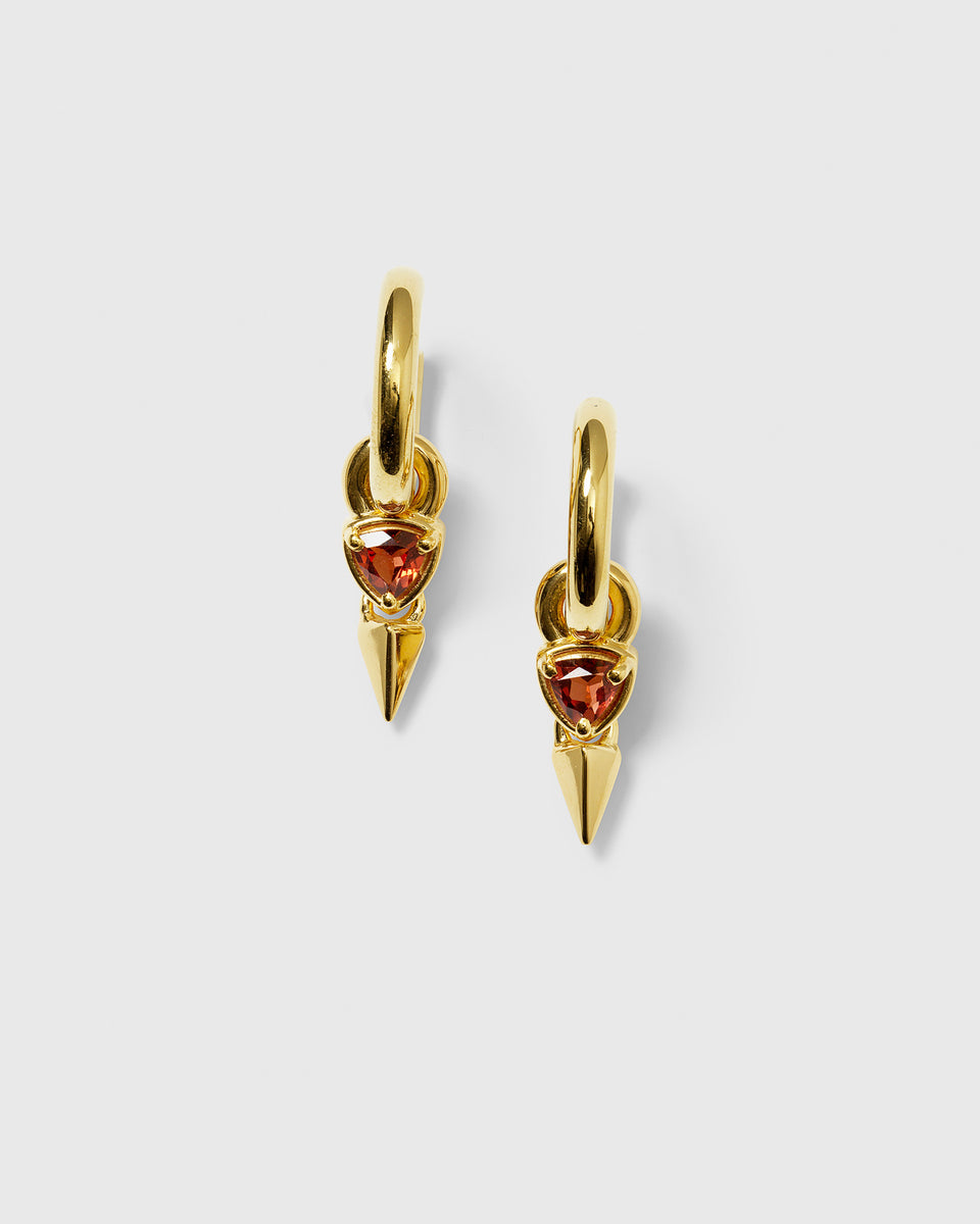 Mrs H Spike Earrings Gold