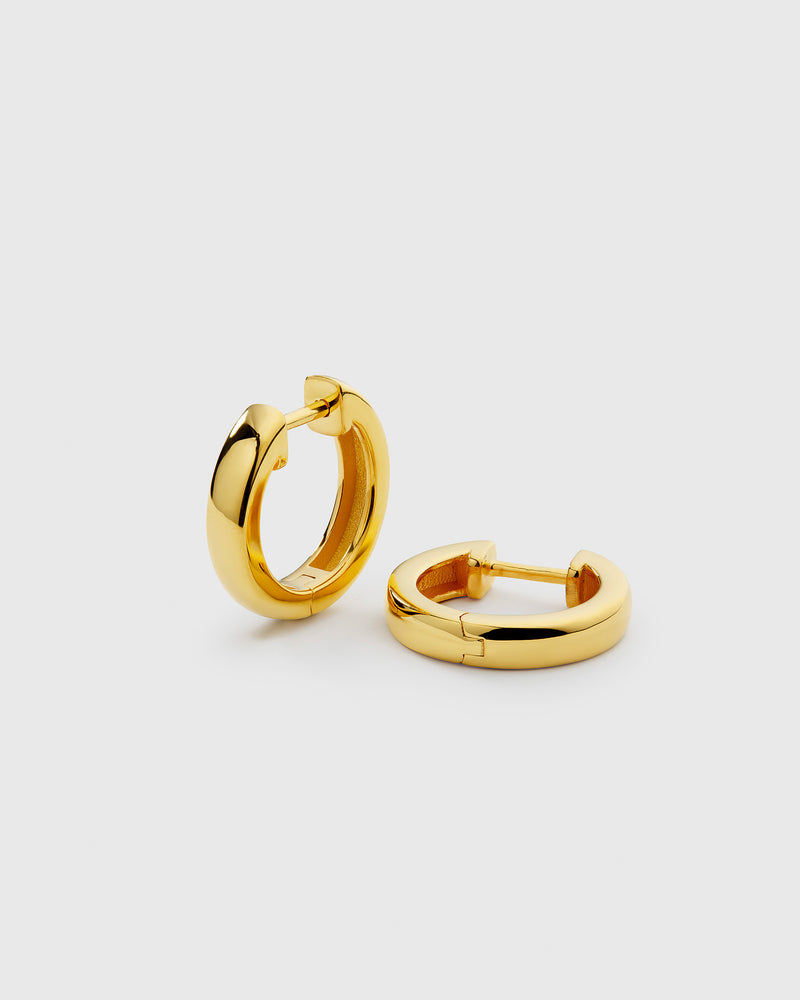 Cavelle Big Plain Hoops Gold