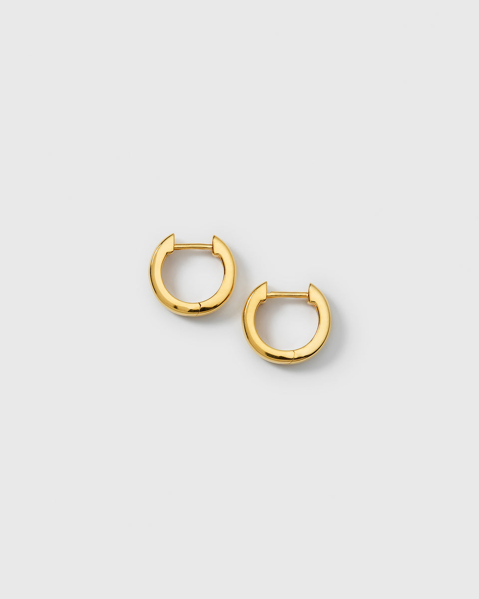 Cavelle Small Plain Hoops Gold