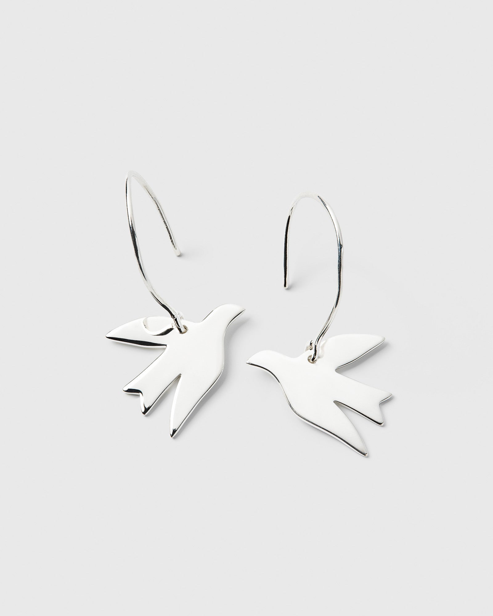 Birdy Earrings Silver