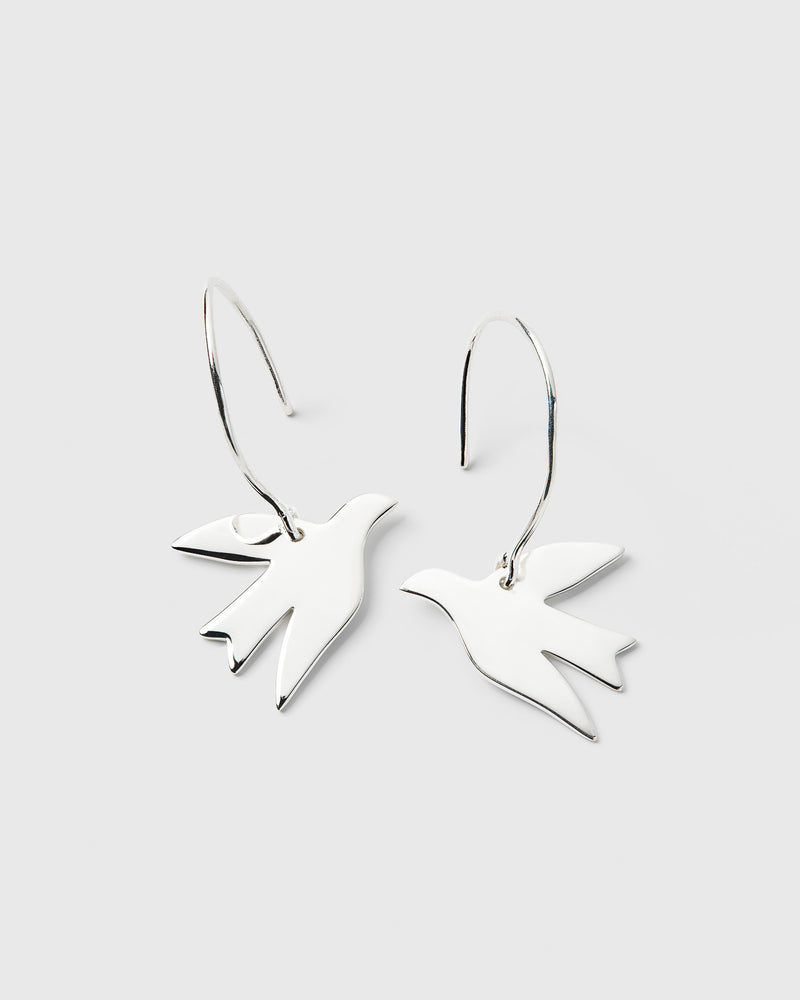 Birdy Earrings Silver