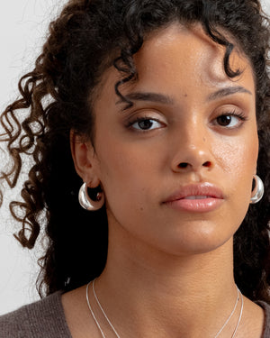 Bolded Earrings Silver