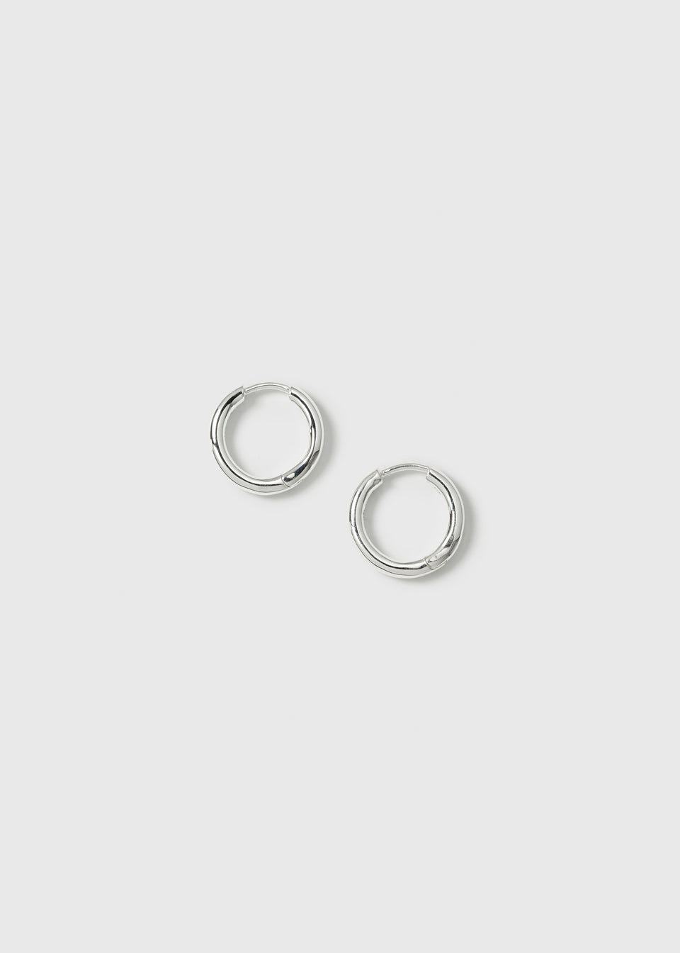 Beloved Fat Small Hoops Silver