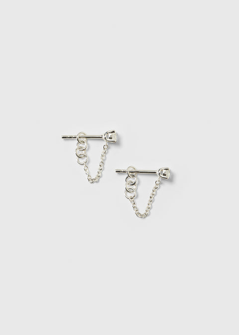 Minimalistica Solo Nova Earrings Silver
