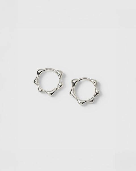 Florentina Small Hoops Silver