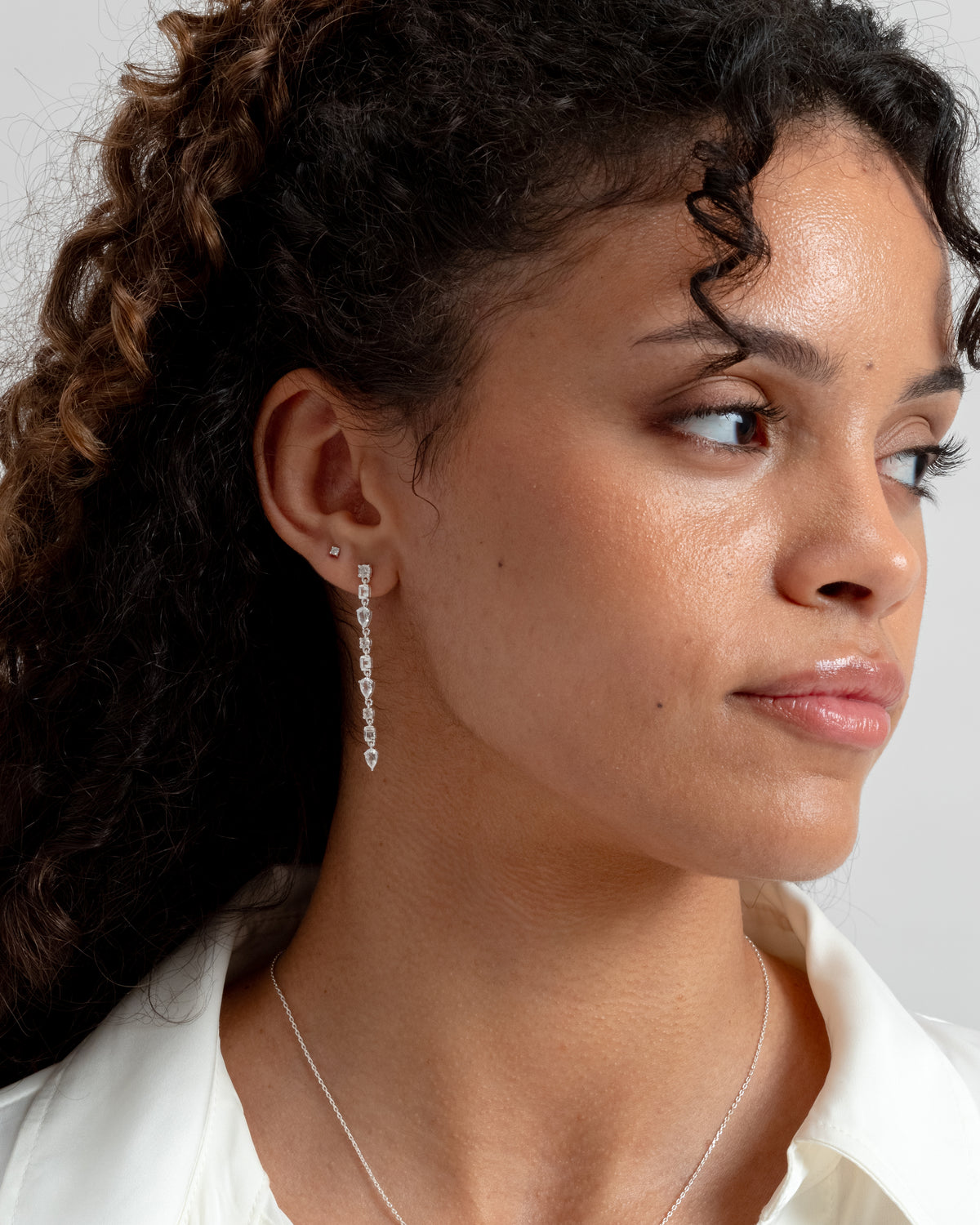 Pam Long Earrings Silver