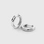 Cavelle Structured Hoops Silver