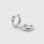 Cavelle Big Plain Hoops Silver