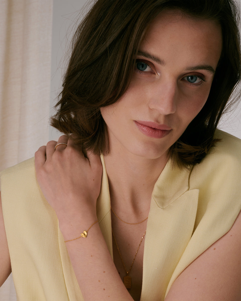 Friends Heart Bracelet Gold