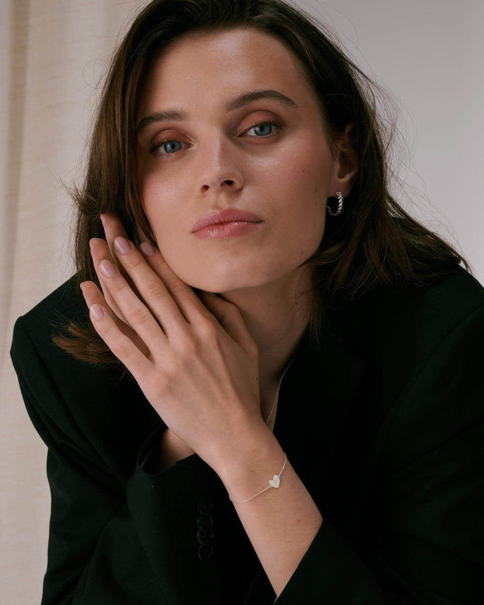 Friends Heart Bracelet Silver